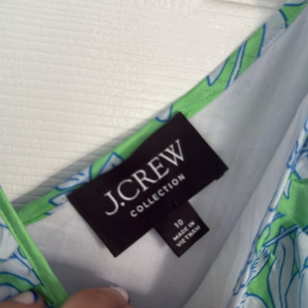 J. Crew Collection Floral Cutout Maxi Dress Size 10 - Picture 4 of 7